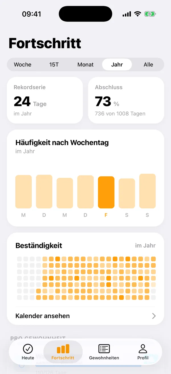 Fortschritt-Bildschirm